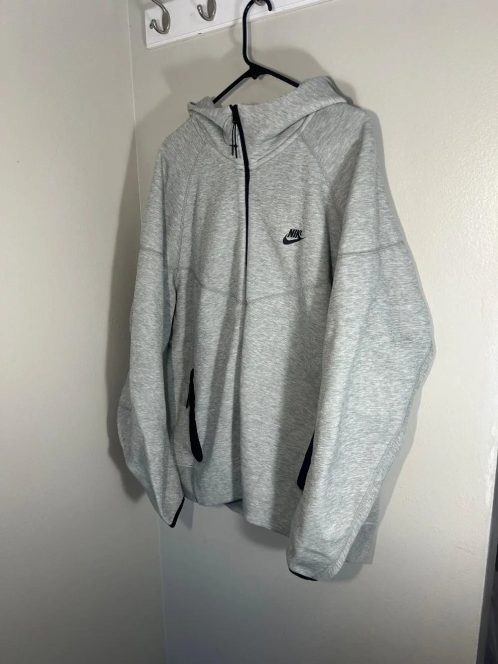 Nike Sportswear Tech Fleece Full-Zip Hoodie Heather Grey FB7921-063 Size 2XL NEW